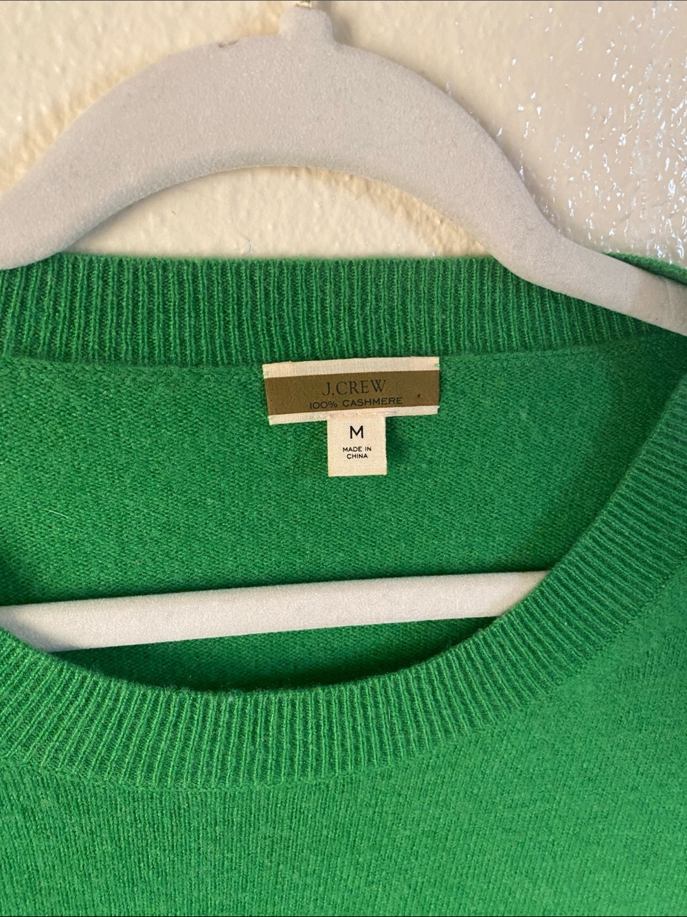 J Crew Green Cashmere Sweater - Picture 2 of 4